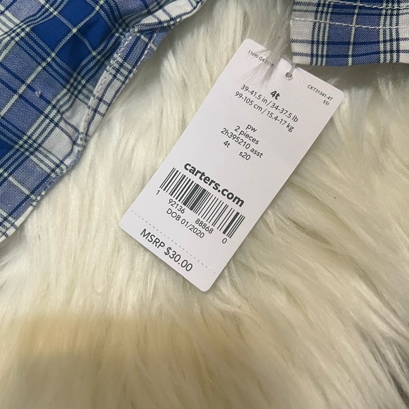 Carters Toddler Boys 4T 2 Piece Set NWT - Picture 2 of 3